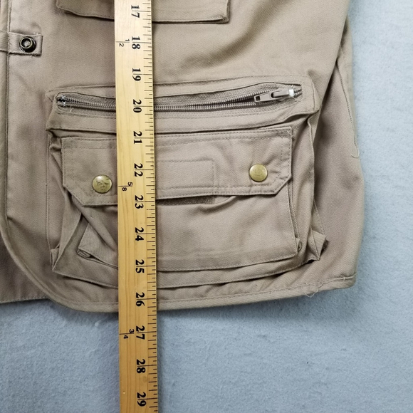 Moose Creek Fishing Vest Mens Size XL Brown Fly Fish Pockets Utility - Picture 7 of 11